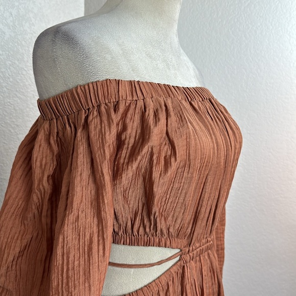 REVOLVE ASTR Cassian Off the Shoulder Long Sleeve Midi Dress Size Small NWT - Picture 7 of 14